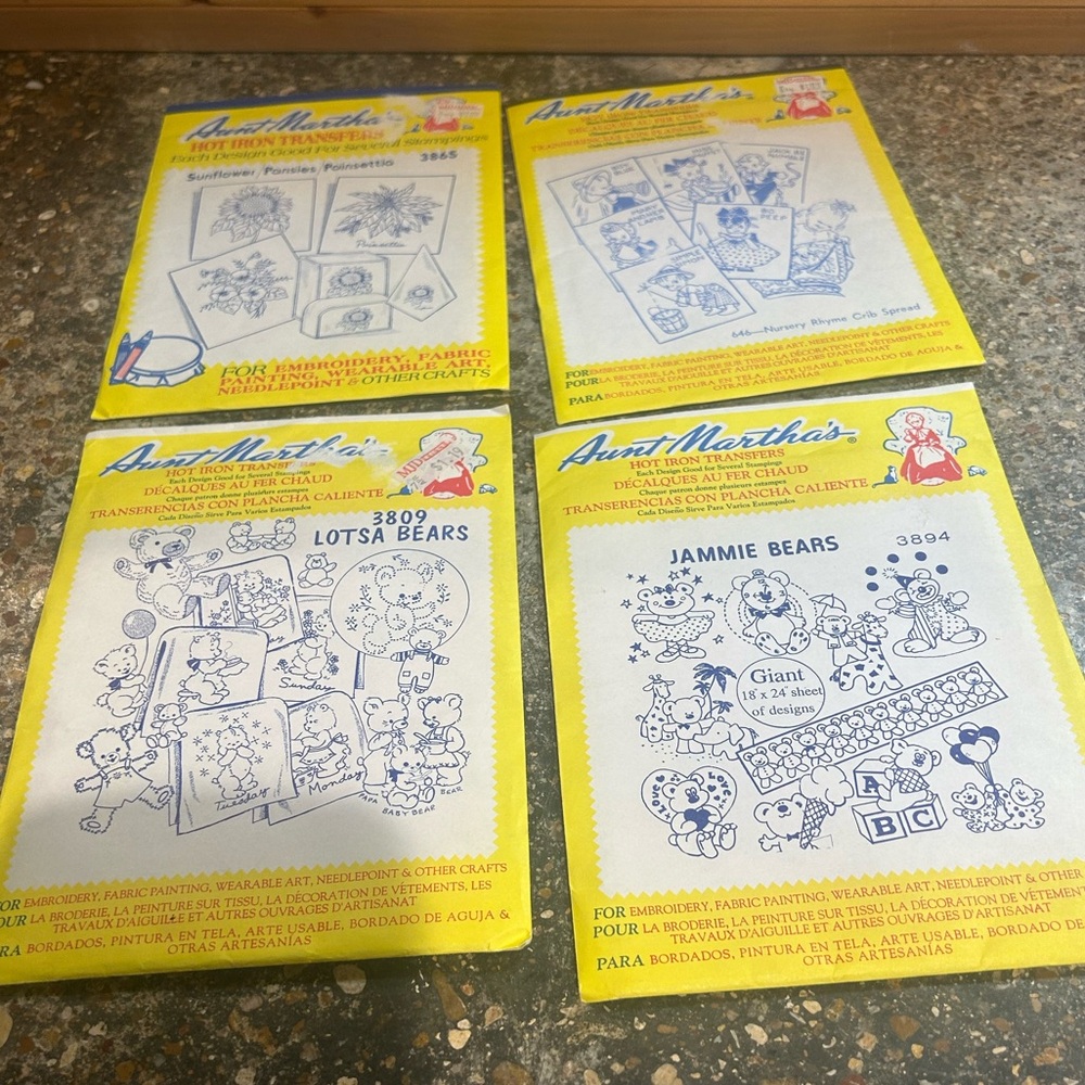Aunt Martha's Embroidery Transfer Patterns